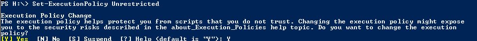 Powershell - Set Execution Policy Prompt
