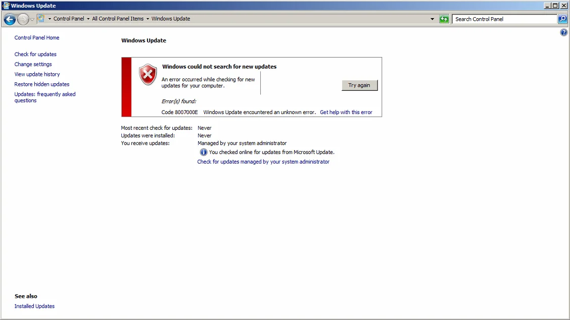 How I Solved Windows Update Error 8007000e Plus Other Possible Reasons It Failed